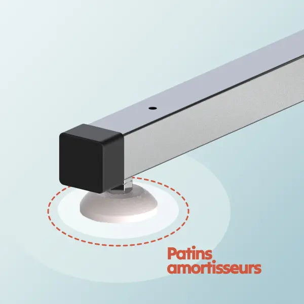 Patins amortisseurs aquabike Lovee pour stabilité et protection du bassin